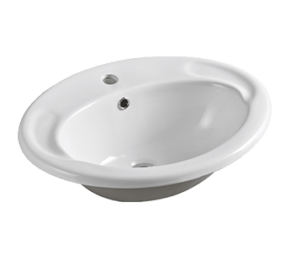 EI Trade 1TH Oval Drop In Basin
