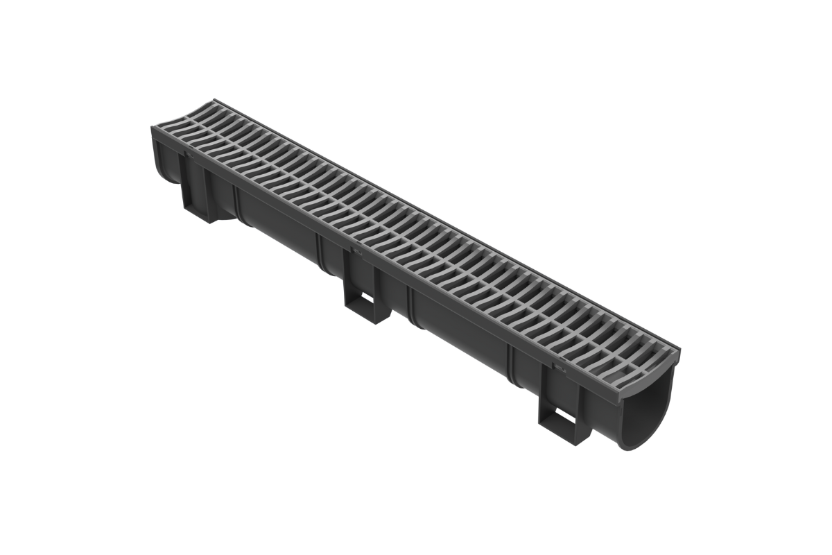 EasyDRAIN Standard Channel with Polymer Grate