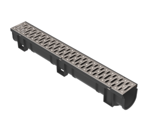 EasyDRAIN Standard Channel with Stainless Steel Grate