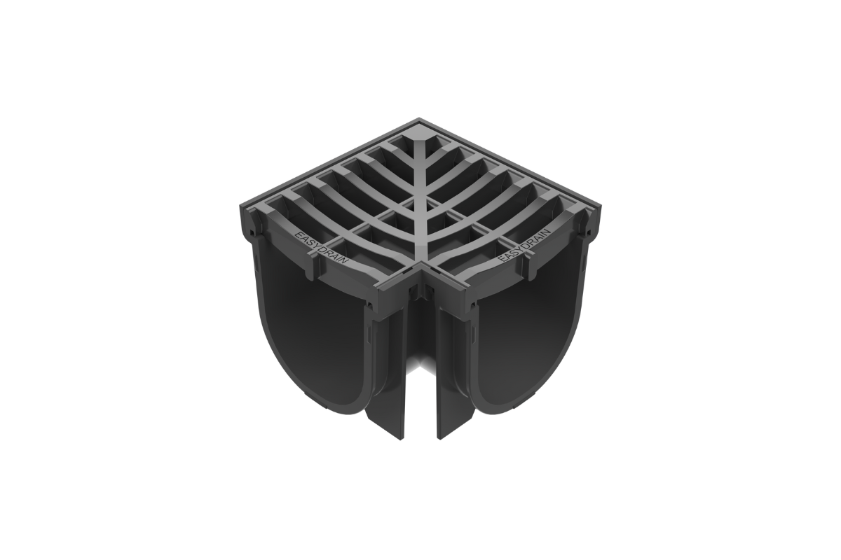 EasyDRAIN Standard Corner with Polymer Grate