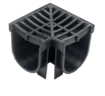 EasyDRAIN Standard Corner with Polymer Grate