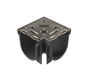 EasyDRAIN Standard Corner with Stainless Steel Grate