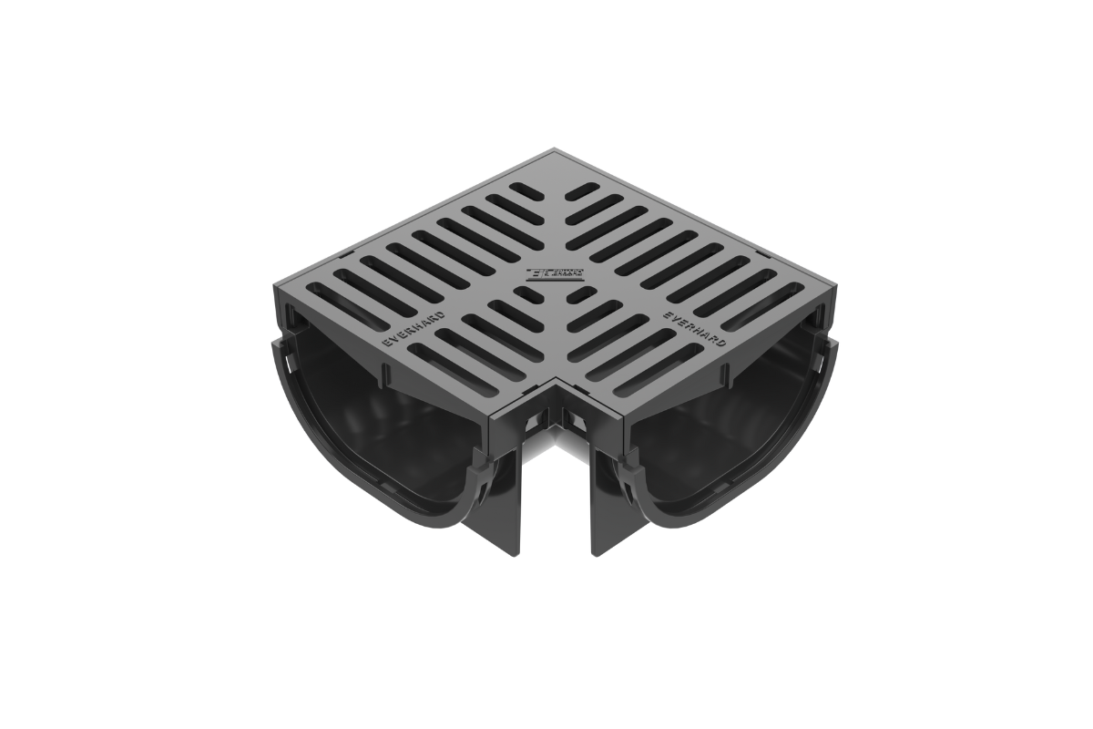 EasyDRAIN Compact Corner with Polymer Grate