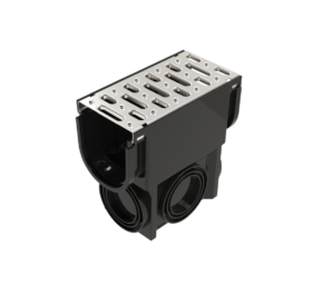 EasyDRAIN Standard Slim Pit with Stainless Steel Grate