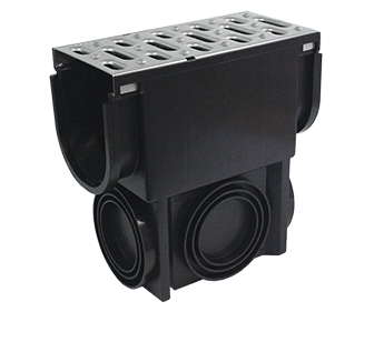 EasyDRAIN Standard Slim Pit with Stainless Steel Grate