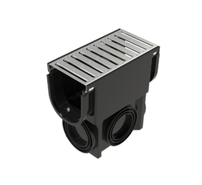 EasyDRAIN Standard Slim Pit with Galvanised Steel Grate