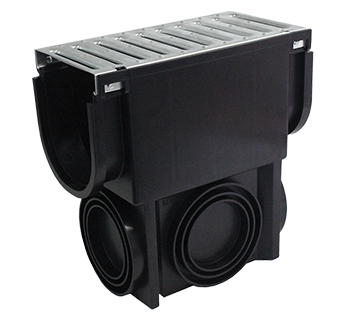 EasyDRAIN Standard Slim Pit with Galvanised Steel Grate