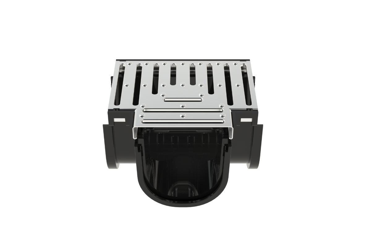 EasyDRAIN Standard Tee Piece with Galvanised Steel Grate