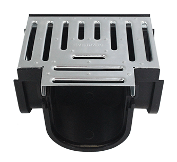 EasyDRAIN Standard Tee Piece with Galvanised Steel Grate