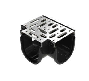 EasyDRAIN Standard Tee Piece with Stainless Steel Grate