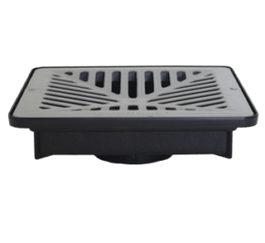 Flo-way Shallow Pit with Polymer Grate – Grey