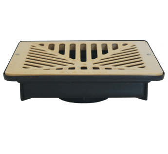 Flo-way Shallow Pit with Polymer Grate – Sandstone