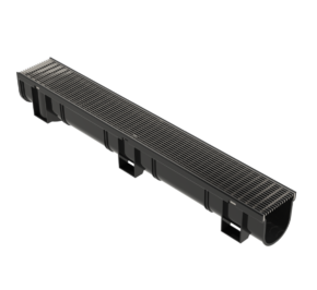 EasyDRAIN Standard Channel with EuroDesign Stainless Steel Grate