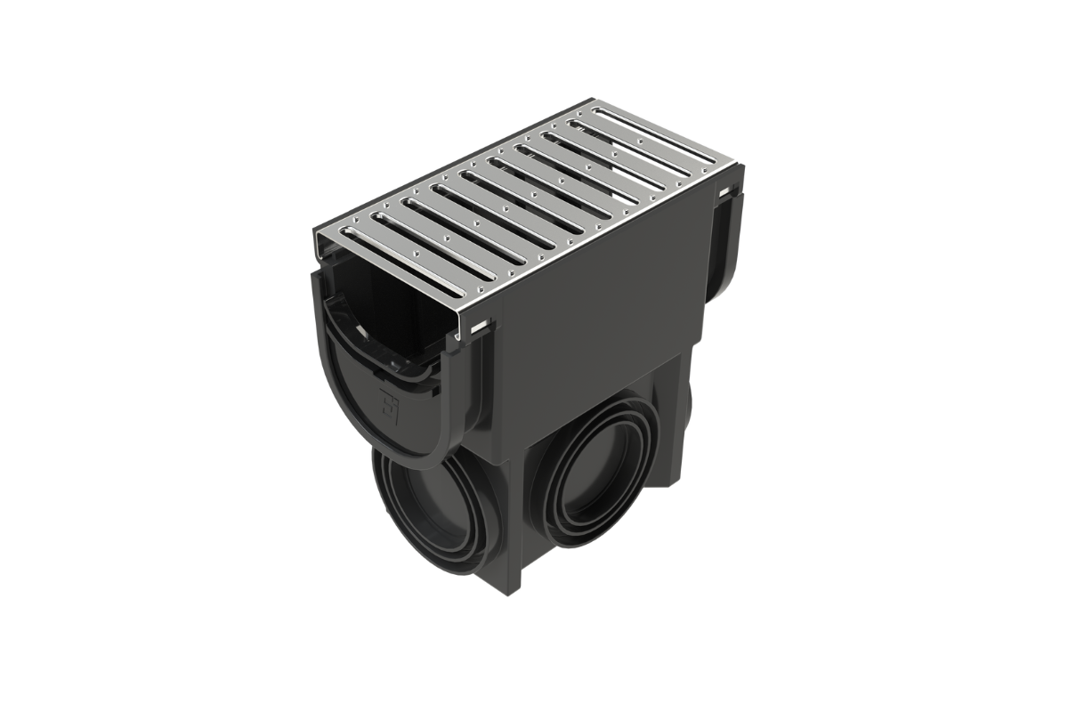 EasyDRAIN Compact Slim Pit with Galvanised Grate