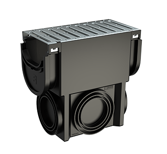EasyDRAIN Compact Slim Pit with Galvanised Grate