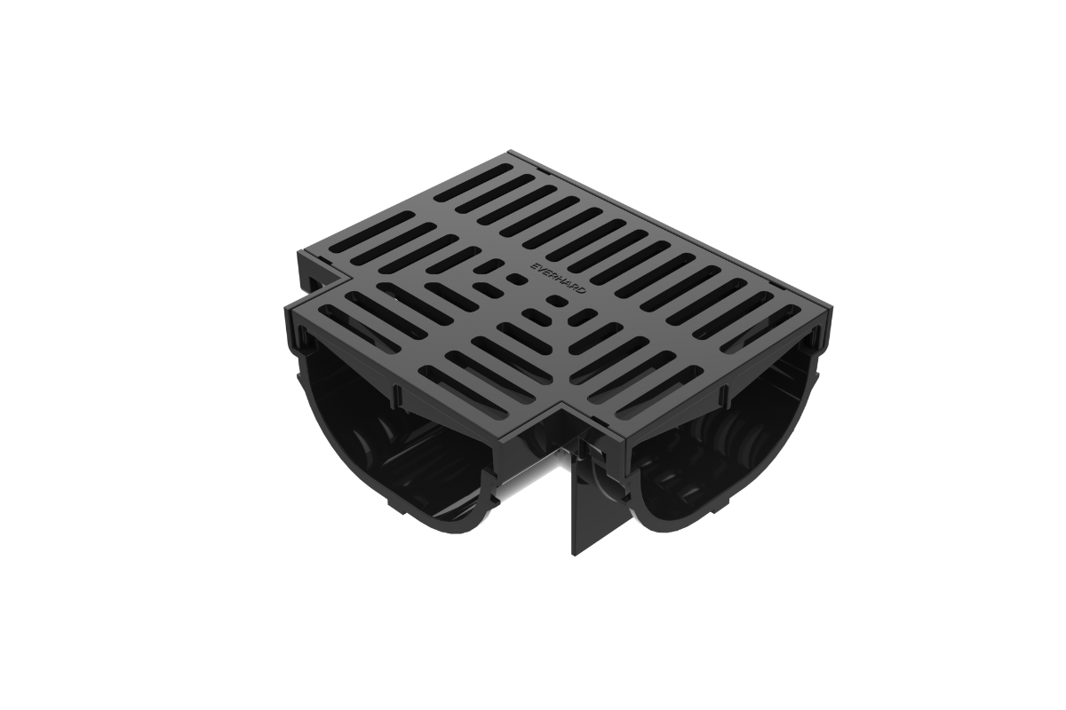 EasyDRAIN Compact Tee Piece with Polymer Grate