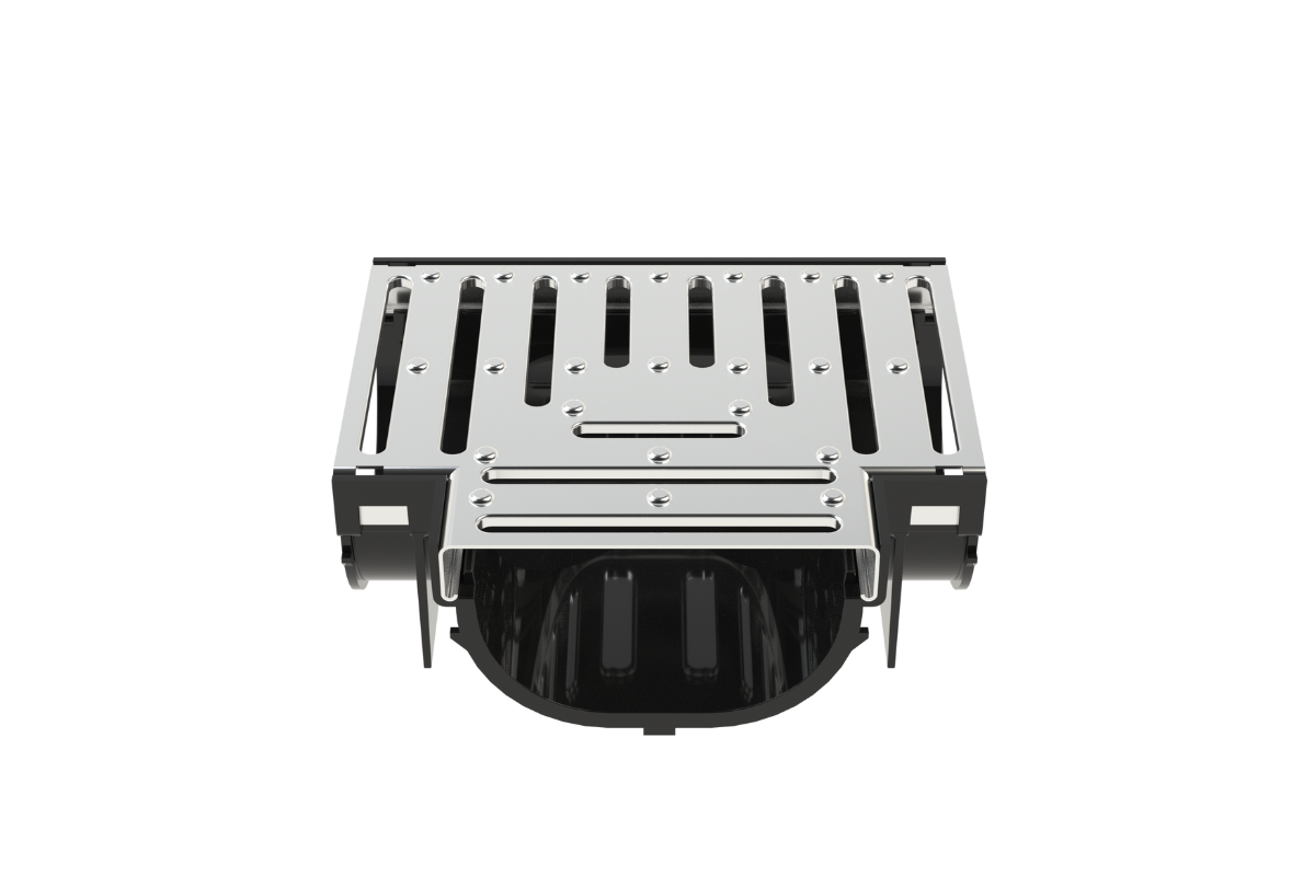 EasyDRAIN Compact Tee Piece with Galvanised Grate