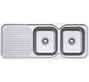 Classic Standard 1180 1TH RH 2 Bowl & Drainer