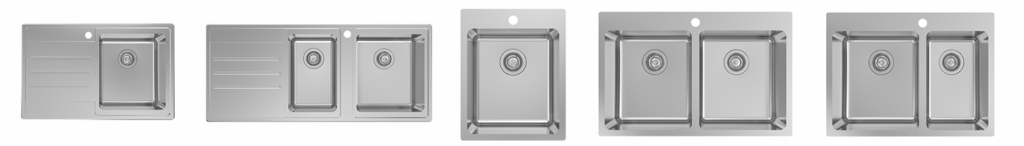 Nugleam Edge kitchen sink range