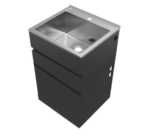 Excellence 45L Matte Black Drawer System Laundry Unit