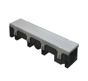 DuraDRAIN 150 Channel & Galvanised Heelsafe Steel Grate
