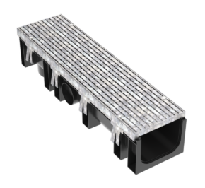 DuraDRAIN 200 Channel & Galvanised Heel Guard Grate