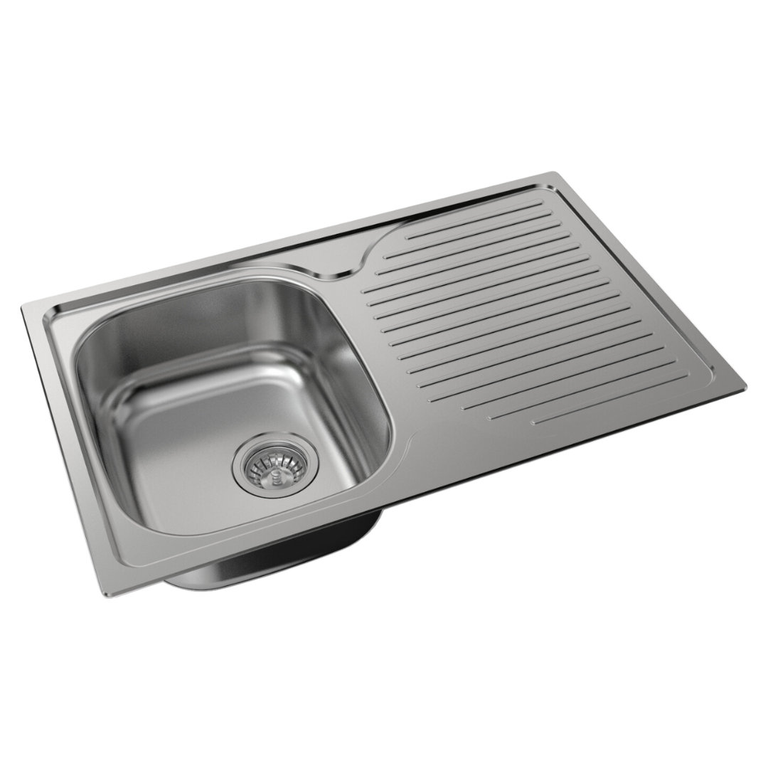 EI Trade 800 LH Single Bowl & Drainer