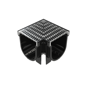 DuraDRAIN 100 Corner and 316 Stainless Steel Wedgewire Grate