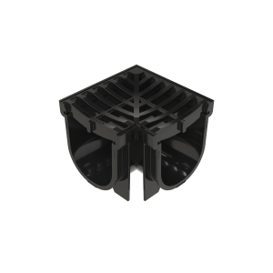 EasyDRAIN 100 Corner with Basic Grate