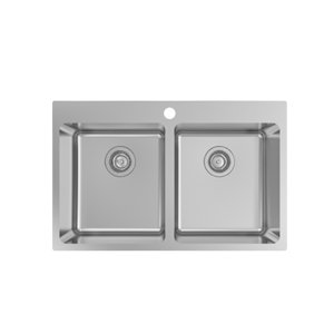 Nugleam Double Sink with 1 Tap Hole